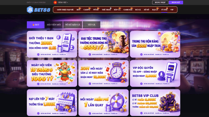 Chương Trình Khuyến Mãi BET88 Mới Nhất